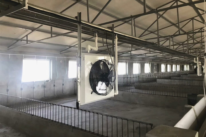 畜牧熱水暖風(fēng)機案例實拍