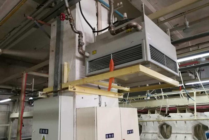 高大空間熱水暖風(fēng)機案例實拍