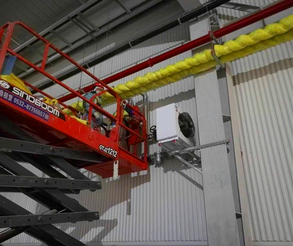 艾爾格霖蒸汽暖風(fēng)機(jī)安裝案例